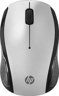 Image de HP Maus 200 Kabellos USB-A 3-Tasten Silber/Schwarz