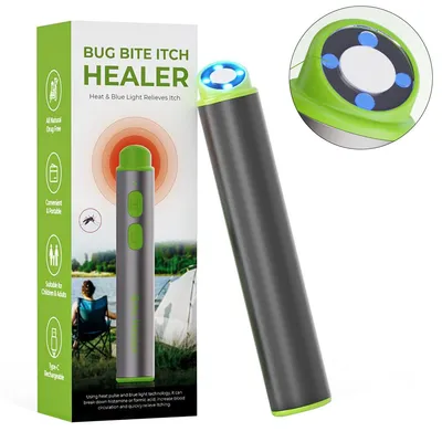Produktbild von Insektenstich-Linderer & Juckreiz-Stift ,Chemiefrei, 300mAh,effektiv gegen Juckreiz & Schwellung ,Wiederaufladbarer Mückenstich-Heiler, tragbar