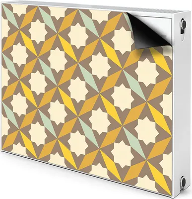 Produktbild von Magnet Heizkörper-Abdeckung Verkleidung Abdeckung Heizkörperabdeckung 110x60 cm  - Muster, Retro