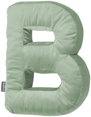 Obrázek produktu pro Dekorativní polštář Bellochi písmeno B olive, 42 cm