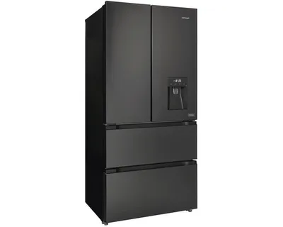 Produktbild von Concept LA6683DS, Freistehend, French door, Schwarz, LED, Berührung, Edelstahl