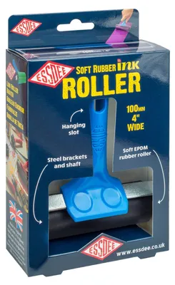 Image de Rouleau encreur en caoutchouc souple Essdee, 100 mm