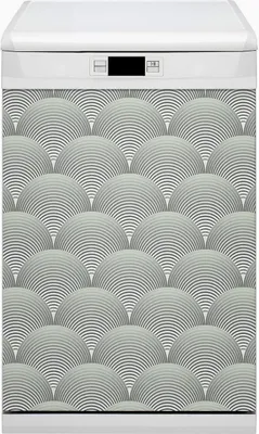 Produktbild von Magnete  Dekorative Magnet Folie für Geschirrspüler 45x80 cm Küche  - Muster Halbkreise