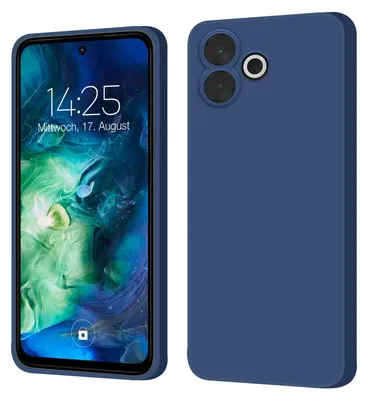Produktbild von Hülle für Xiaomi Redmi 13 Case Cover Bumper Smartphone Softgrip Schutzhülle Farbe: Blau