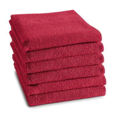 Obrázok produktu pre DDDDD Kuchynské utierky s logom – 60 x 65 cm – červené – 6 ks