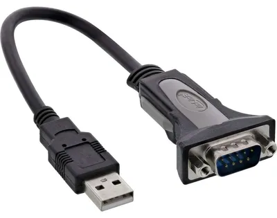 Productafbeelding van InLine® 33306I USB 2.0 naar seriële adapterkabel, USB A naar 9-polige Sub D connector, 0,25 meter