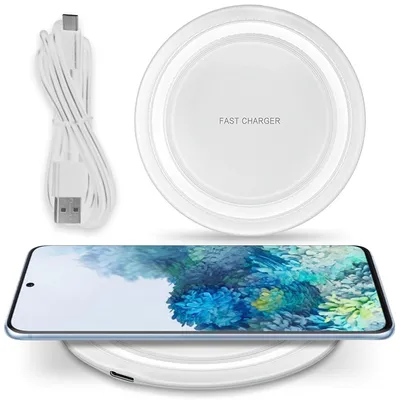 Produktbild von QI Ladestation für Samsung Galaxy S25 S24 S23 S22 Kabellos Ladematte Ladegerät