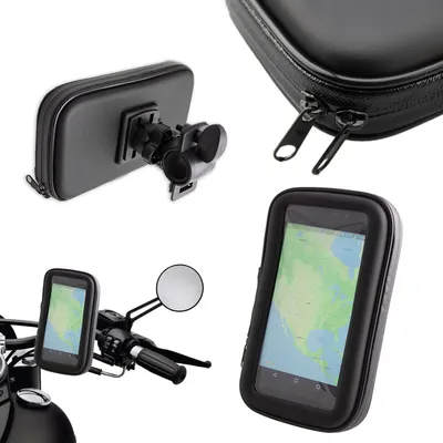 Produktbild von Motorrad-/ Fahrrad Smartphone-Halterung schwarz
