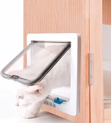 Produktbild von Famanu Katzenklappe 4-Wege-Verriegelung - XL Weiß