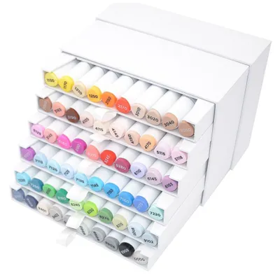 Produktbild von Koffer mit 60 Alkoholmarkern Brush & Extra fine Graph'It
