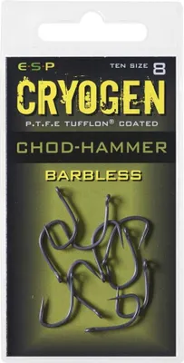 Zdjęcie produktu dla Haczyki ESP bez zadziorów Chod-Hammer Cryogen Barbless rozmiar 8
