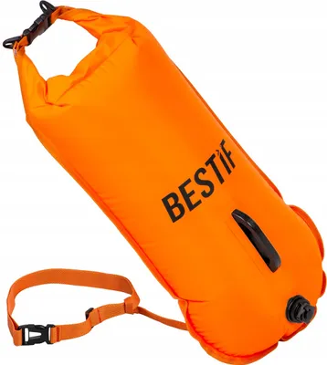 Produktbild von Schwimmboje mit Trockentasche BESTIF Schwimmhilfe Triathlon Aufblasbar Erwachsene Trockensack Wasserdicht Safety Buoy 28L
