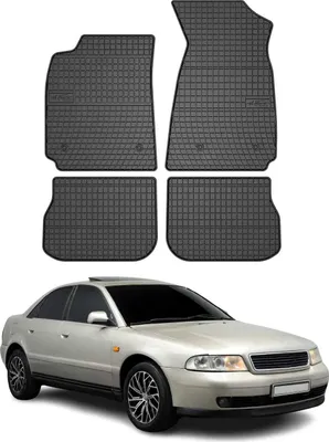 Image de 1994-2001 Audi A4 Limo Avant 8D B5 Tapis en caoutchouc noir 4 pcs