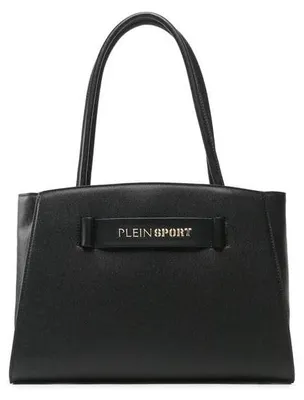 Image de Sac cabas grand format unie Plein Sport, modèle Blake, couleur noire