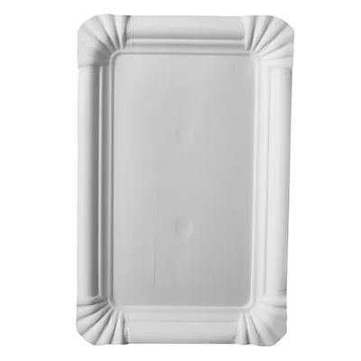 Produktbild von 20 Teller, Pappe "pure" eckig 13 cm x 20 cm weiss
