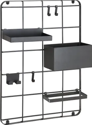 Produktbild von Kleine Wolke Bad-Organizer FRAMEWORK GRID Schwarz M