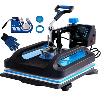 Immagine prodotto di Macchina per la stampa a caldo multifunzione 8-in-1 - Pressa digitale per trasferimenti di dimensioni 12x15" - Rotazione a 360°