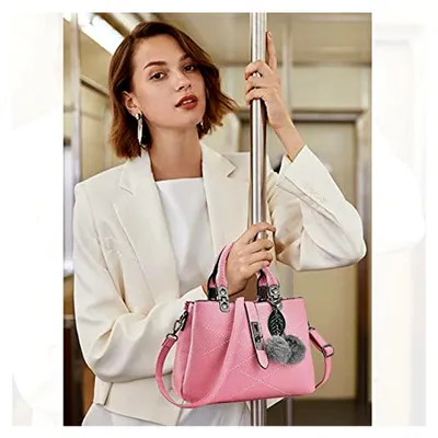Produktbild von Damen Schultertasche aus Kunstleder, modisch und im Retro-Stil