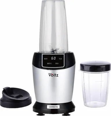 Obrázek produktu pro Nutri mixér Oliver Voltz OV51162FS, 1200 W, 2 hrnky, 1 l/800 ml, bez BPA, LED displej, stříbrný