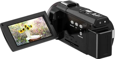 Produktbild von ZELURXX 4K UHD Digitale Videokamera 48MP 3X Zoom WLAN Nachtsicht Touchscreen 270° drehbar Vlog Camcorder 16X Digitalzoom EIS Stabilisierung