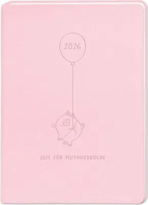 Produktbild von Terminplaner Lederlook 2026 Rosa