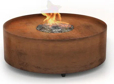 Produktbild von Planika Galio Fire Pit Corten Gaskamin mit Fernbedienung ohne Schutzglas ohne Wi-Fi