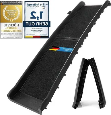 Produktbild von Famanu Hundetreppe - Klapphilfe für den Kofferraum - 156 x 40 cm für große und kleine Tiere