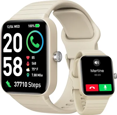 Produktbild von MODFU Smartwatch Herren, Smartwatch mit Telefonfunktion, Alexa integrierte Fitnessuhr, 100+ Sportmodi, Uhr 1,8 Zoll, IP68, Schrittzähleruhr Damen für Android iOS, mit Herzfrequenzmesser SpO2