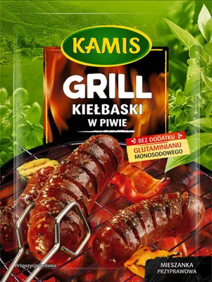 Obrázok produktu pre Kamis korenie s príchuťou piva na grilované klobásy, 20 g