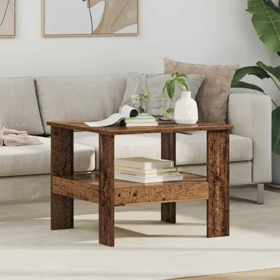 Produktbild von "Schlussverkauf" Couchtisch 1 PC  - Modernen Stil - Kaffeetisch - Altholz 57x55x45 cm Holzwerkstoff  C9540