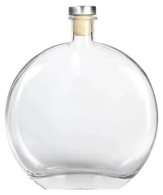 Produktbild von 0,5L Flasche mit Verschlüss-Glasfass Likörflasche Essig-Ölflasche Schnapsflasche