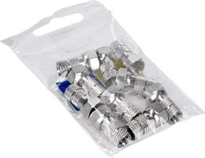 Produktbild von F-Stecker schraubbar für Koaxialkabel 6,4-6,6mmØ 10Stk