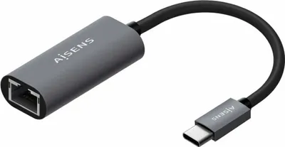 Zdjęcie produktu dla AISENS A109-0709, Przewodowa, USB Type-C, Ethernet, 1000 Mbit/s, Szary