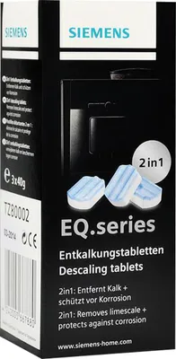 Produktbild von SIEMENS TZ80002 3 Stück Entkalkungstabletten für alle EQ + surpresso Kaffeevollautomaten