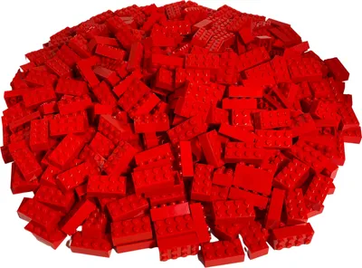Produktbild von LEGO® 2x4 Steine Bausteine Rot - 3001 NEU! Menge 50x