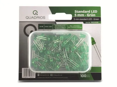 Produktbild von Quadrios LED-Sortiment Grün 20 mA 3.0 V (1802O026)