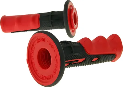 Image de Poignée d'accélérateur Griffe Satz ProGrip 797 MX, noire et rouge, diamètre 115 mm, compatible avec les marques TGB, Rex et Benelli