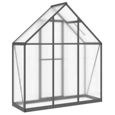 Produktbild von Gewächshaus mit Fundamentrahmen Anthrazit 169x58x195 cm Alu