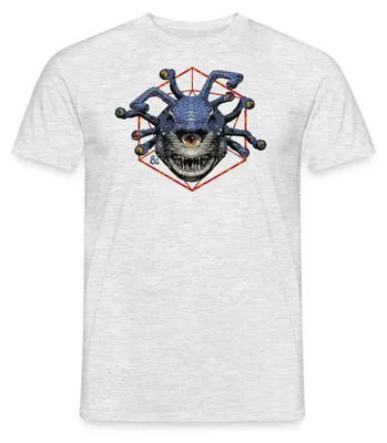 Produktbild von Spreadshirt Dungeons & Dragons DND Beholder Männer T-Shirt, S, Grau meliert