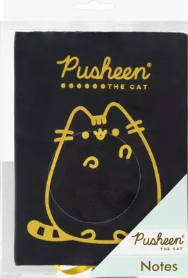 Obrázek produktu pro Plush notebook A5, 96 pages, gold Pusheen