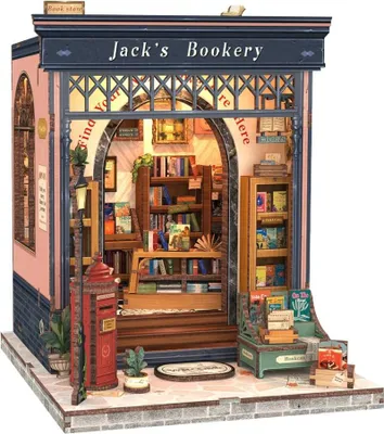 Image de puzzle 3D, mini-maison  construire soi-mme, librairie Jack's, Cutebee, 330 pices