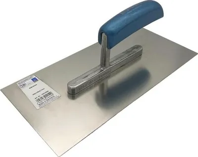 Produktbild von Glttekelle Lnge 280 mm Breite 130 mm Buchenholzgriff rostfreier Edelstahl