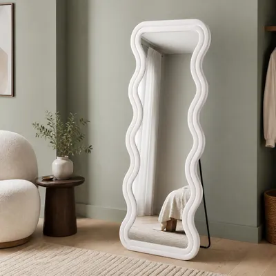 LunaMirror Maeve Ganzkörperspiegel Weiß 160 x 60 cm – Ansicht 1