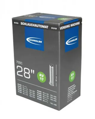 Produktbild von Schwalbe Av17 In Foil Schrader Fahrradschlauch Schwarz 700C / 28-47 Schwarz 700C