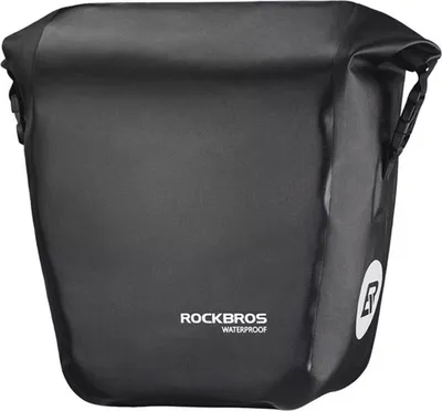 Produktbild von ROCKBROS 1*Gepäckträgertasche Packtasche Fahrradtasche 100% Wasserdicht, Schwarz, 12-16L