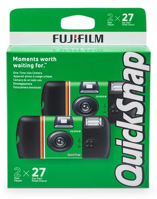 Productafbeelding van Wegwerpcamera analoge camera - Fujifilm QuickSnap 2.0 - Dubbelpak - 54 opnames - ISO 400 - Met flitser