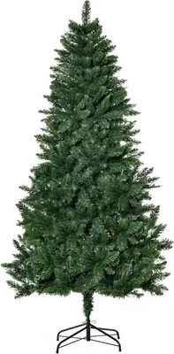 Produktbild von Künstlicher Weihnachtsbaum 180 cm Kieferbaum künstlich mit 724 Zweigen Metallständer für drinnen