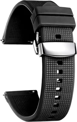 Immagine prodotto di Bracciale in silicone per orologi, con sistema di fissaggio rapido, da 18-24 mm, cinturino sportivo per smartwatch