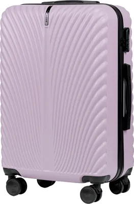 Obrázok produktu pre WINGS SWAN Stredný kufor 24" fialový, ABS+, 4 kolieska, kombinovaný zámok