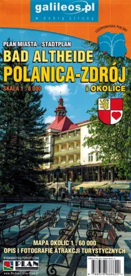 Produktbild von Polanica Zdrój und Umgebung 1:8.000. Touristenkarte / Stadtplan. Ausgabe 2024. Galileos